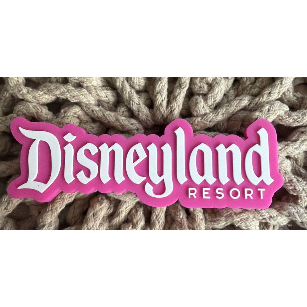 Disneyland Resort 2026 Pink Logo Mania Fantasyland Feels Silicone Magnet
